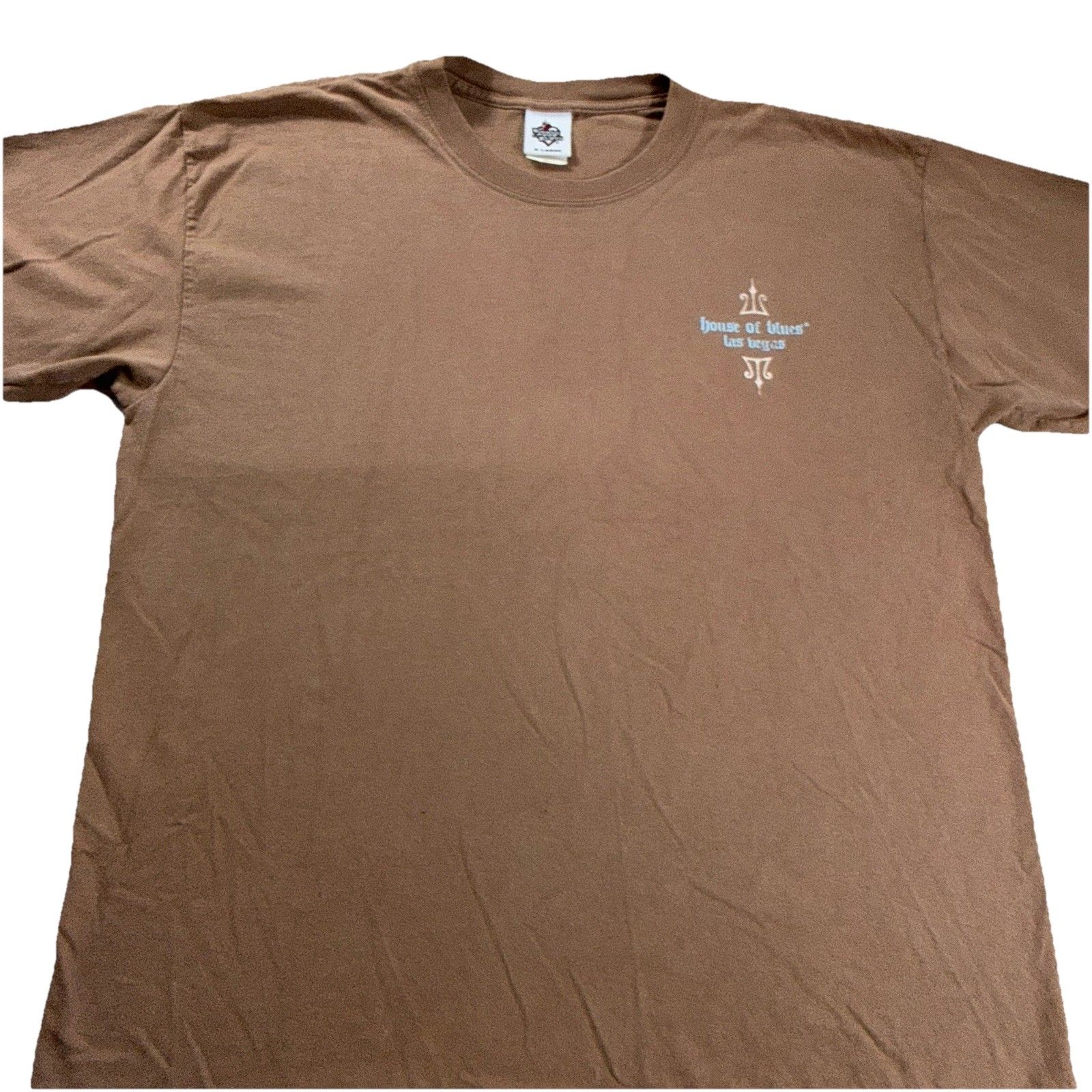 Vintage House Of Blues Las Vegas Shirt Size Xl Band Music Iron Cross